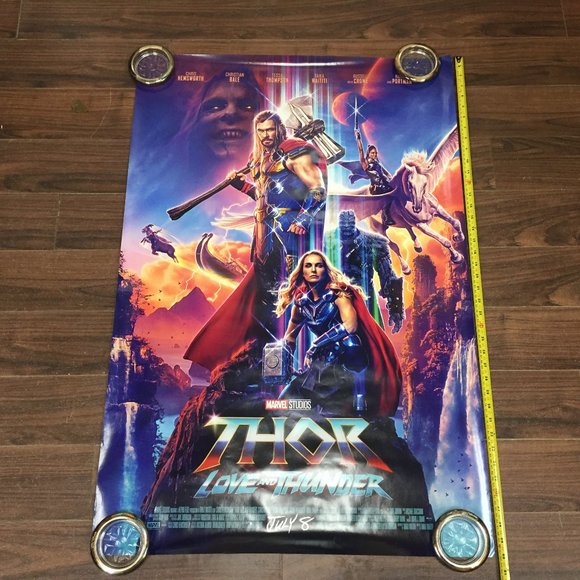 Thor Love and Thunder 27"x40" Authentic Theatre Movie Poster Advance DS Canada - Picture 6 of 16